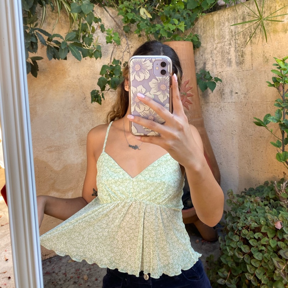 Sheer Cropped Tank Top